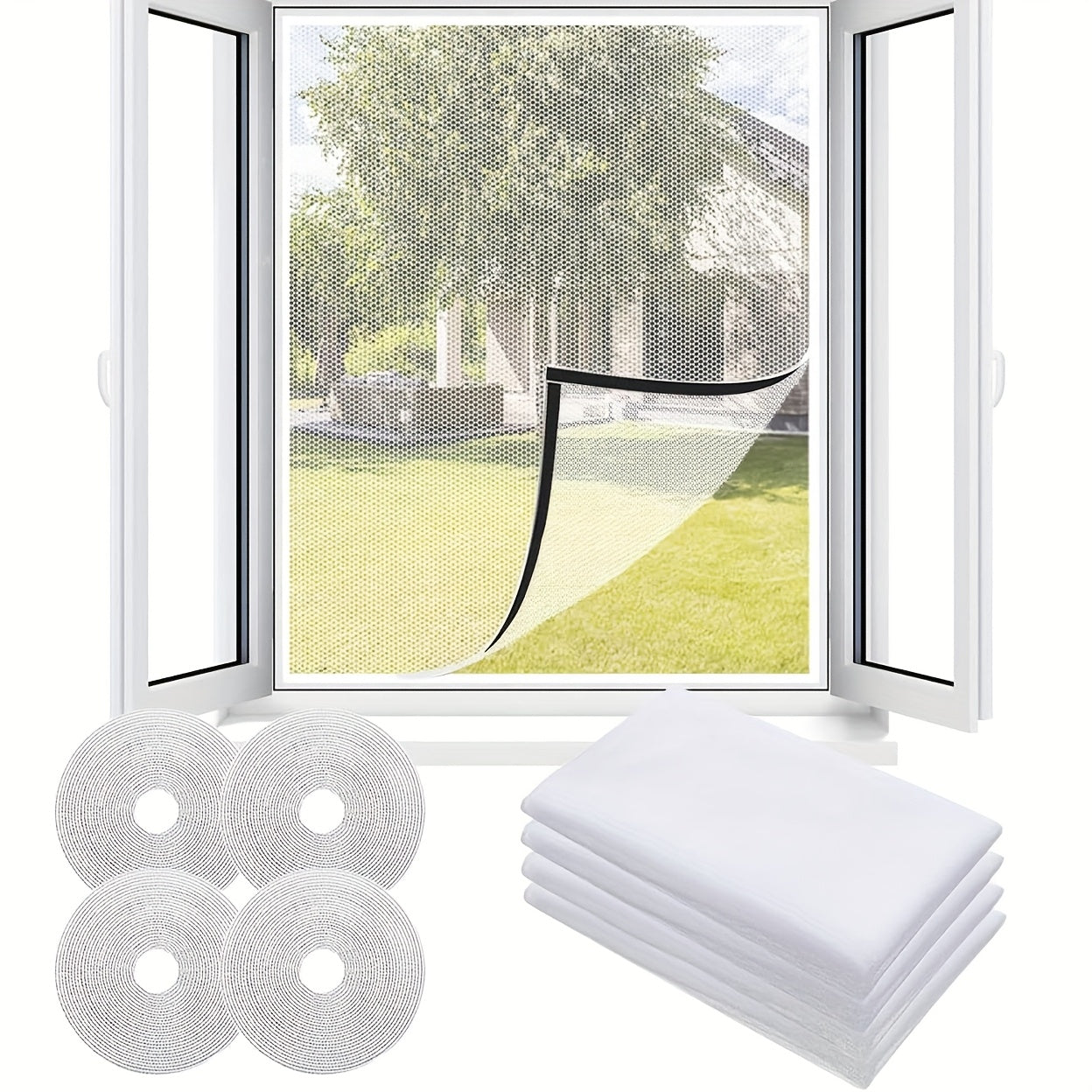 BUGBLOCK – Invisible Mesh Window Insect Screen Set