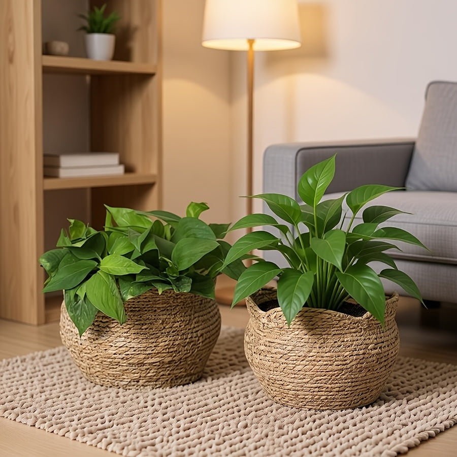 RATTANPOT – Handwoven Scandinavian Planter for Natural Boho Plant Decor