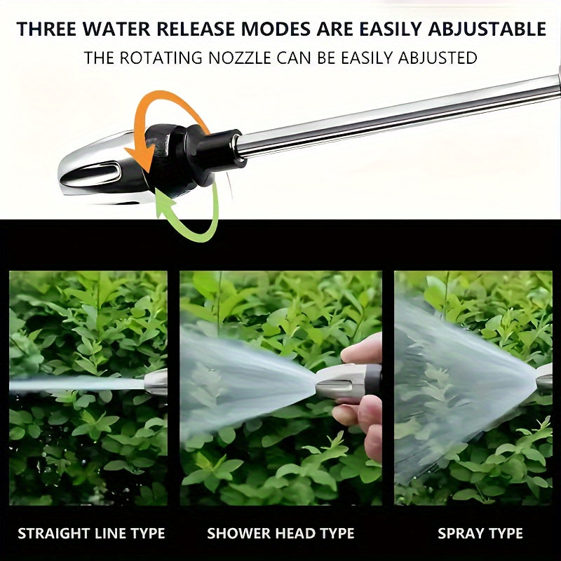 AQUABLAST - High-Pressure Garden Water Gun with Foam Cannon and Long Handle Sprayer