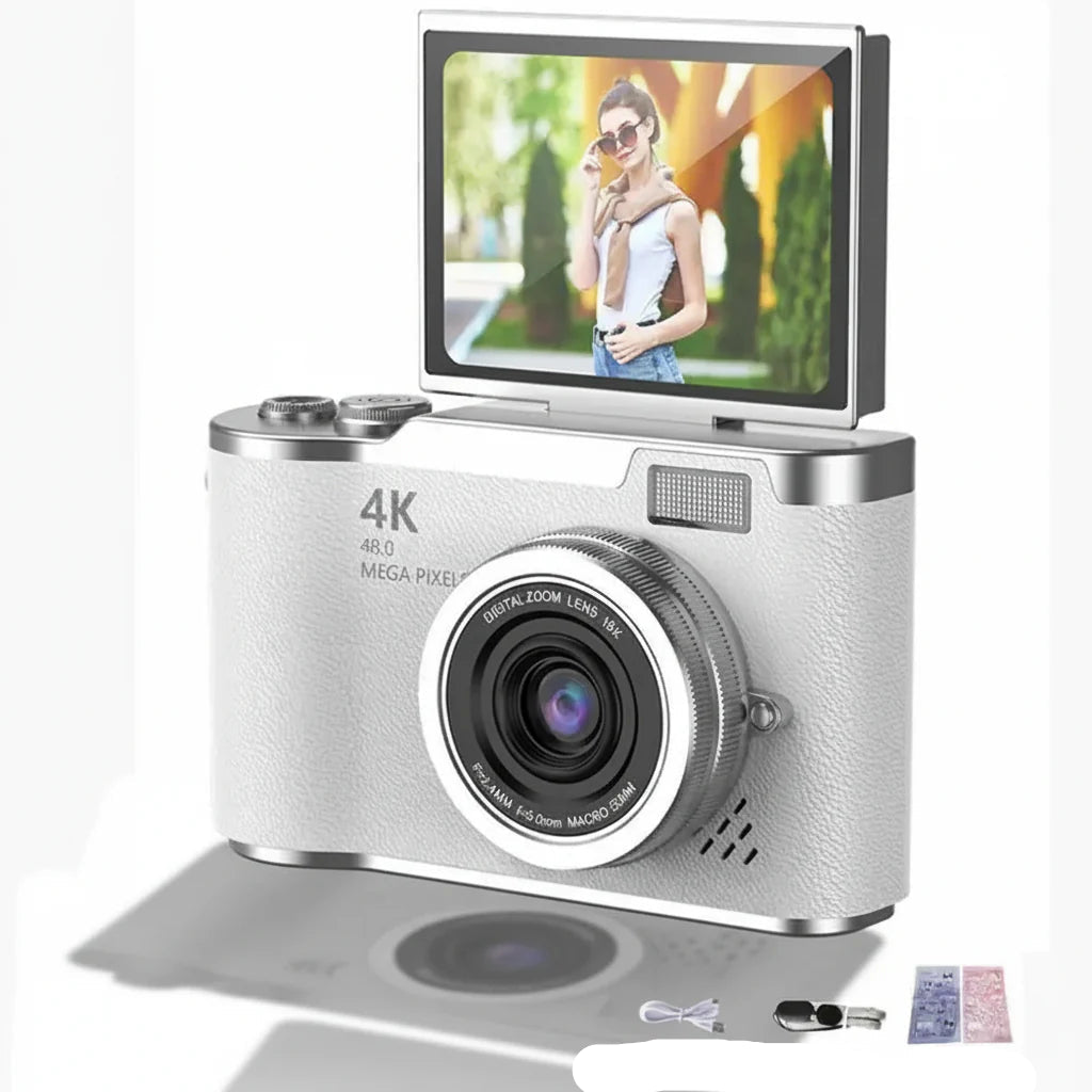 PIXELNOVA – 4K Digital Camera with Flip Screen and 48MP Clarity
