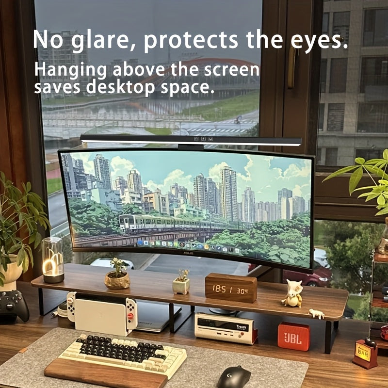 CLEARVISION - Clip-On Computer Screen Desk Lamp for Office Use