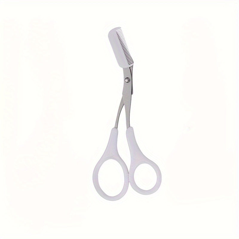 SHARPMATE - Stainless Steel Eyebrow Scissors with Mini Comb Trimmer