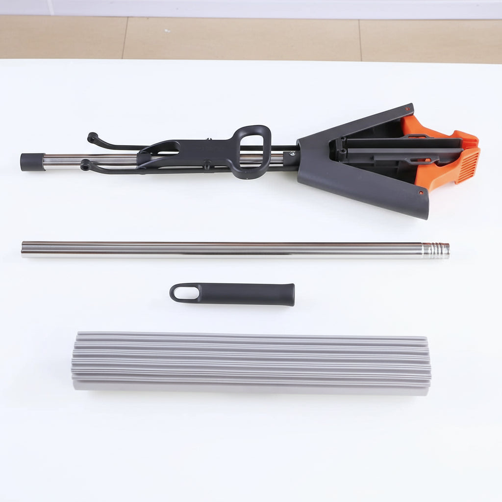 CLEANFLOW - High-Absorbency Sponge Squeeze Mop for Bathroom & Floors