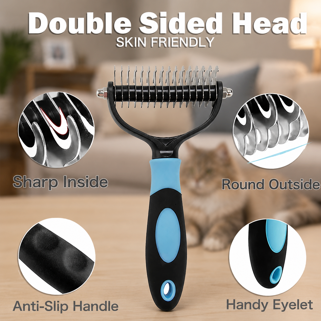 PAWGROOM – Pet Grooming Brush for Shedding and Fur Care