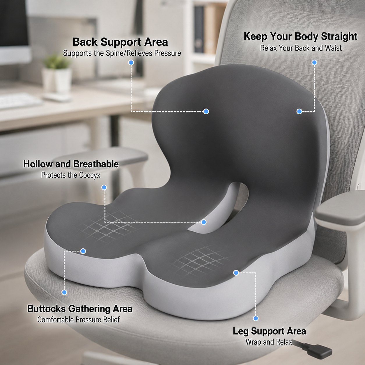 SLEEPEASE – Contour Pillow for Comfortable Rest and Alignment