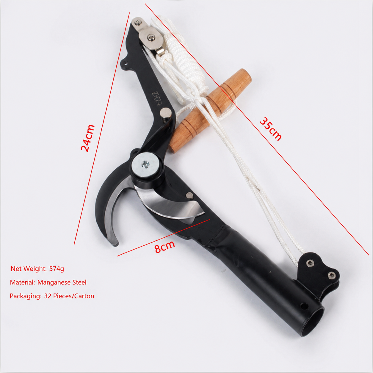 TREETRIM PRO - Rozsuwane nożyce do gałęzi ze stali SK5 z podwójnym mechanizmem bloczkowym
