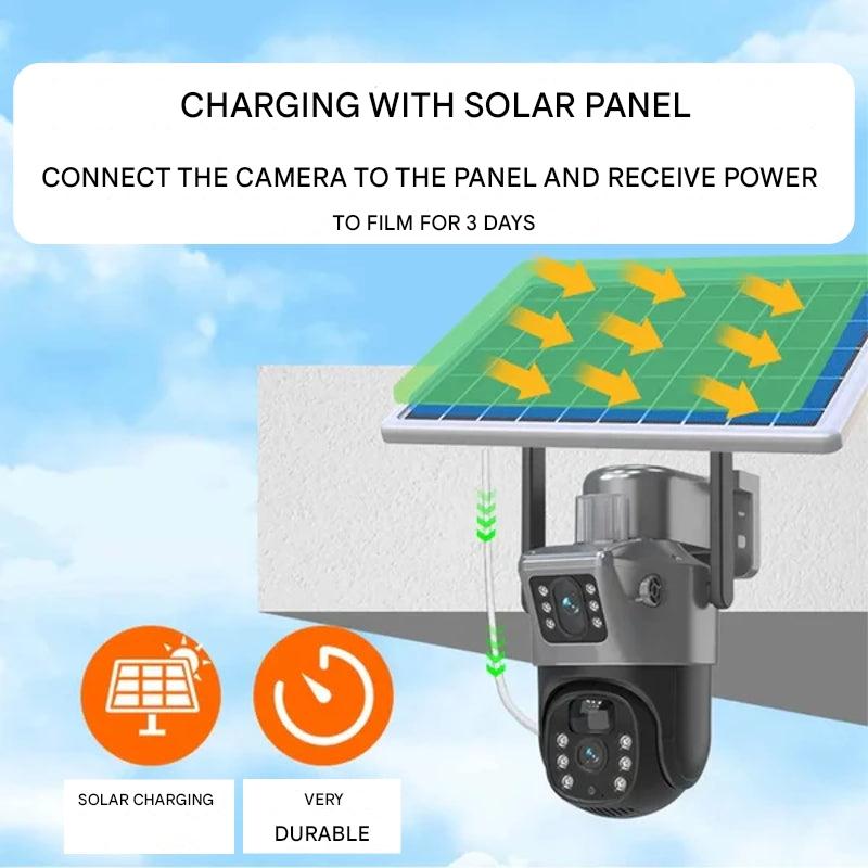 DualGuard - Wireless 4K Home Security Camera with Dual Lens & Solar Panel 6