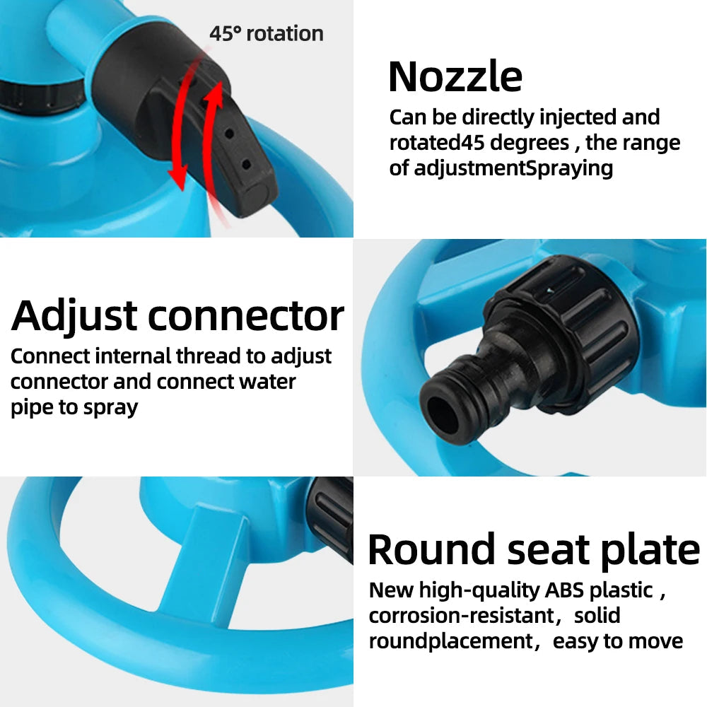 Hydrosia - 360° Rotating Lawn Sprinkler for Efficient Watering 5