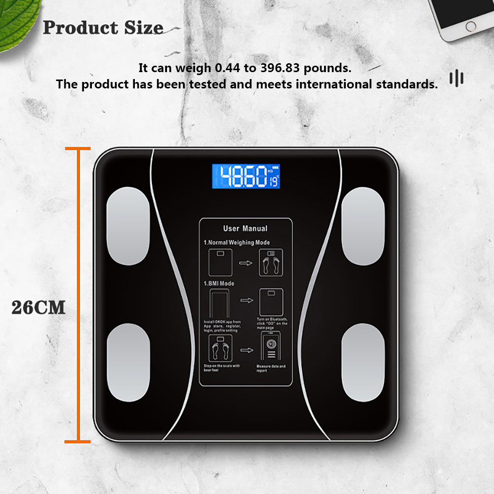 BODYTRACK SCALE – Smart Body Weight Scale with LCD Display