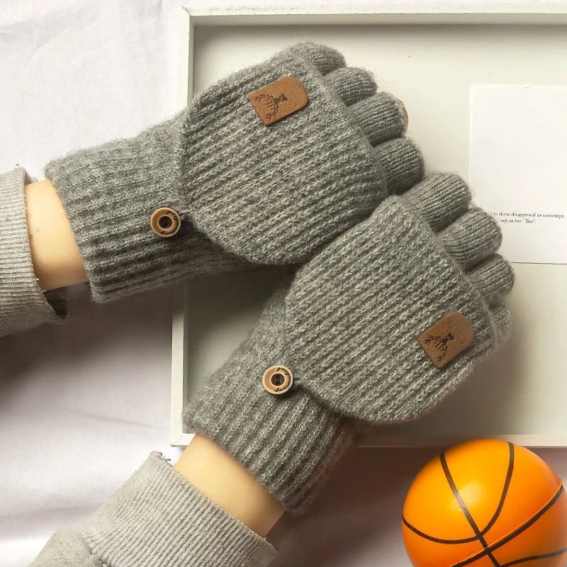 Warmtouch Winter Gloves - Half-Finger Touchscreen Knit Gloves for Comfort and Style 7