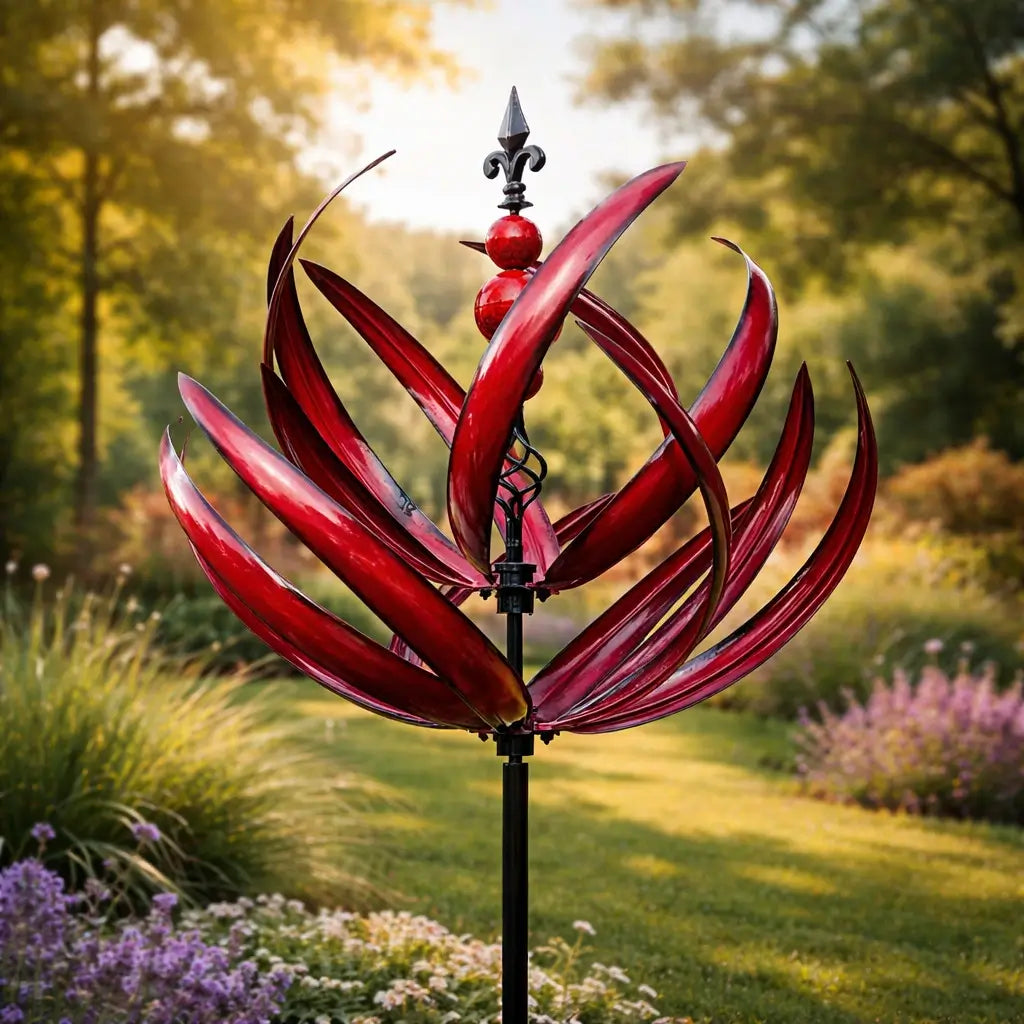 LOTUSNOVA – Rostbeständiger Windspinner für schöne Außendekoration