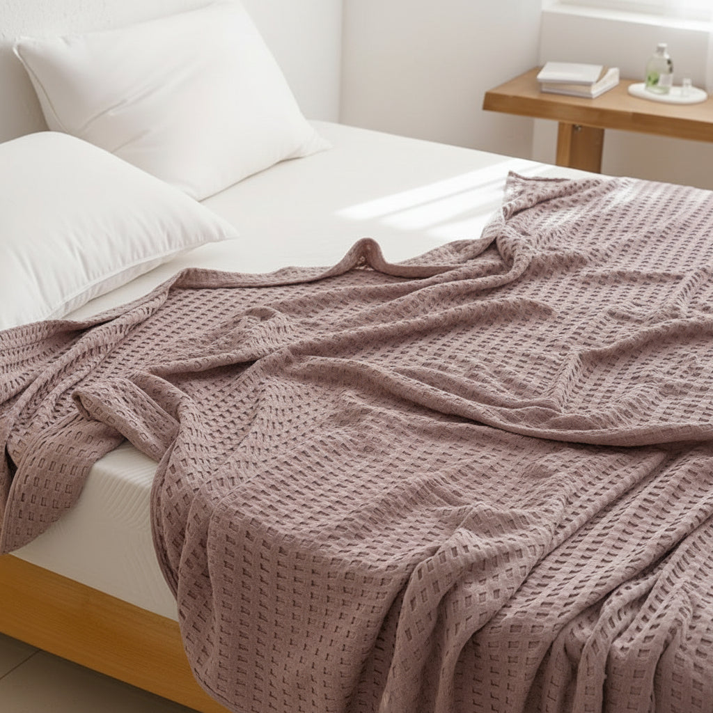 GAUZWAFF – Waffle Weave Cotton Quilt Blanket
