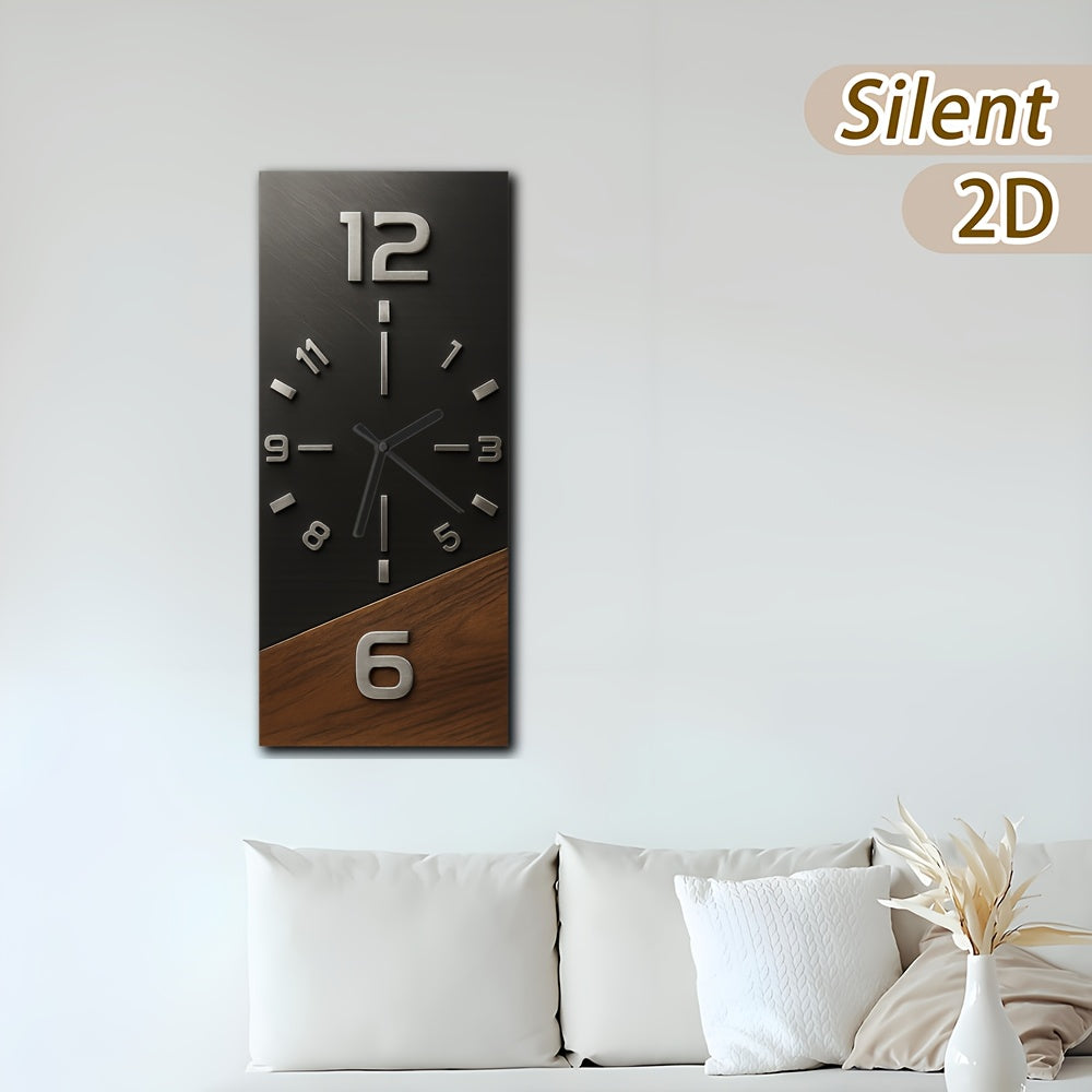 TIMBEREDGE – Modern Wooden Wall Clock with Bold Contrast