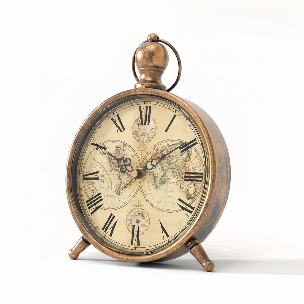 CHATEAUCHIME - Elegant Eiffel Tower Desk Clock, Non-Ticking