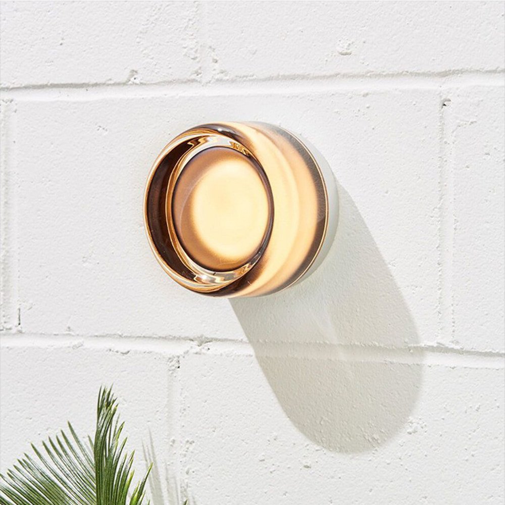 ILLUMINEX - Designer Dimple Glass LED Wall Sconce for Modern Interiors