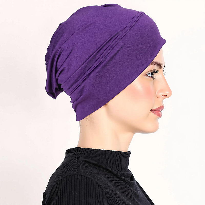 TURBANLUXE – Soft Stretch Turban Cap for Everyday Elegance