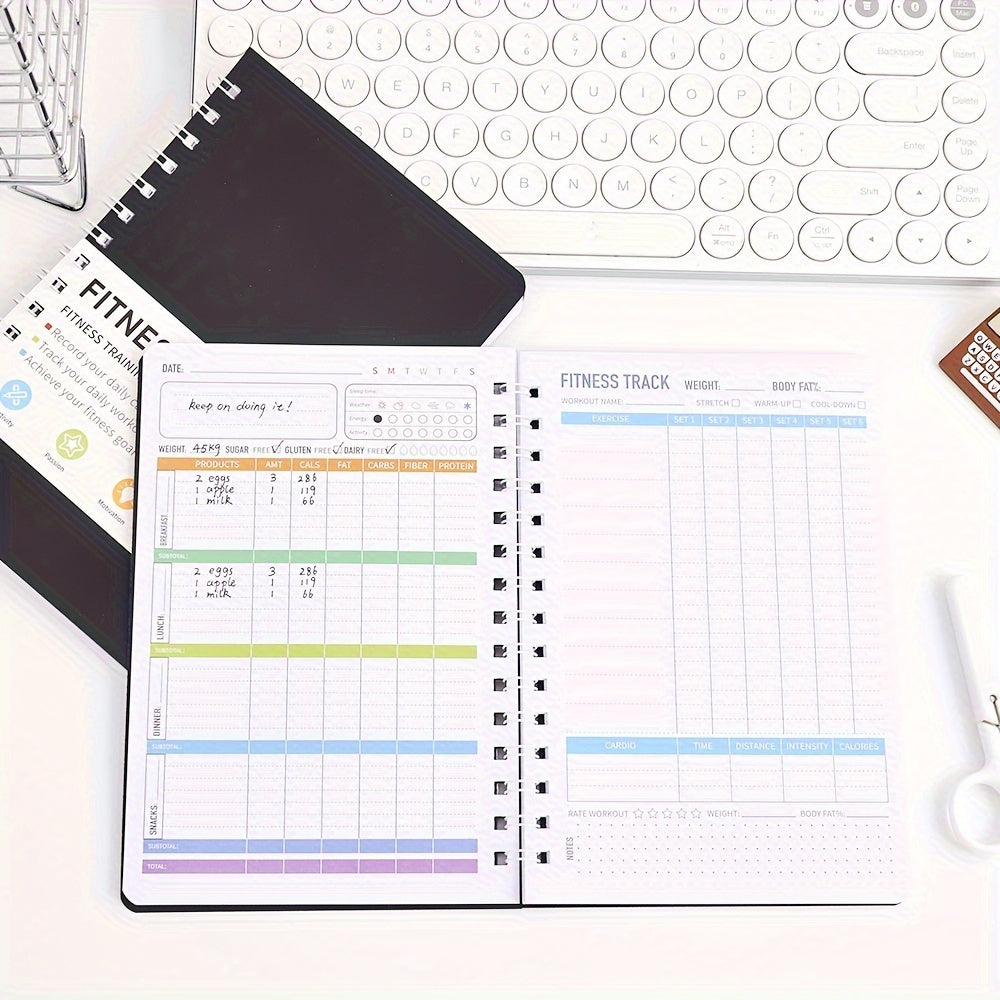 FITTRACK JOURNAL – Undated Fitness Planner & Meal Tracker for Daily Organization