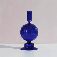 AURAVINE - Minimalist Glass Candle Holder Vase Decorative Art Piece