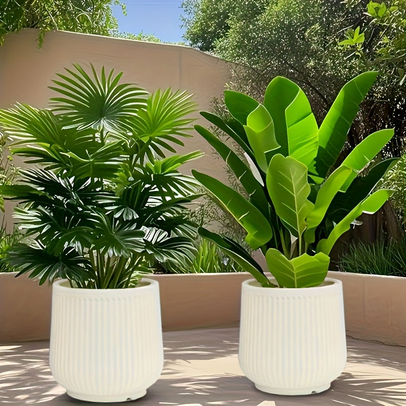 NORDILUX SET – Modern Decorative Planters for Elegant Indoor Plant Display