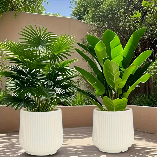 NORDILUX SET – Modern Decorative Planters for Elegant Indoor Plant Display