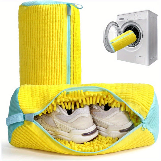 SOLESHIELD - Heavy-Duty Shoe Washing Machine Bag with Zipper & Soft Protective Lining