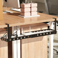 TANGLEFREE - Under Desk Cable Organizer with Adjustable Strap and Clips