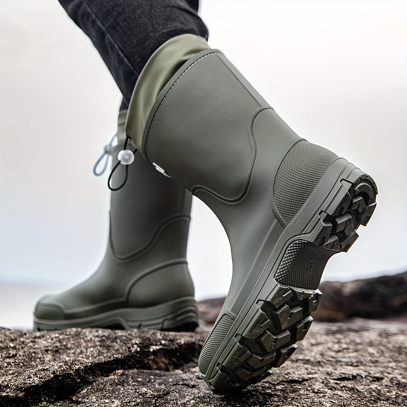 RAINSTEP – Durable Mid-Calf Waterproof Boots for Men & Women