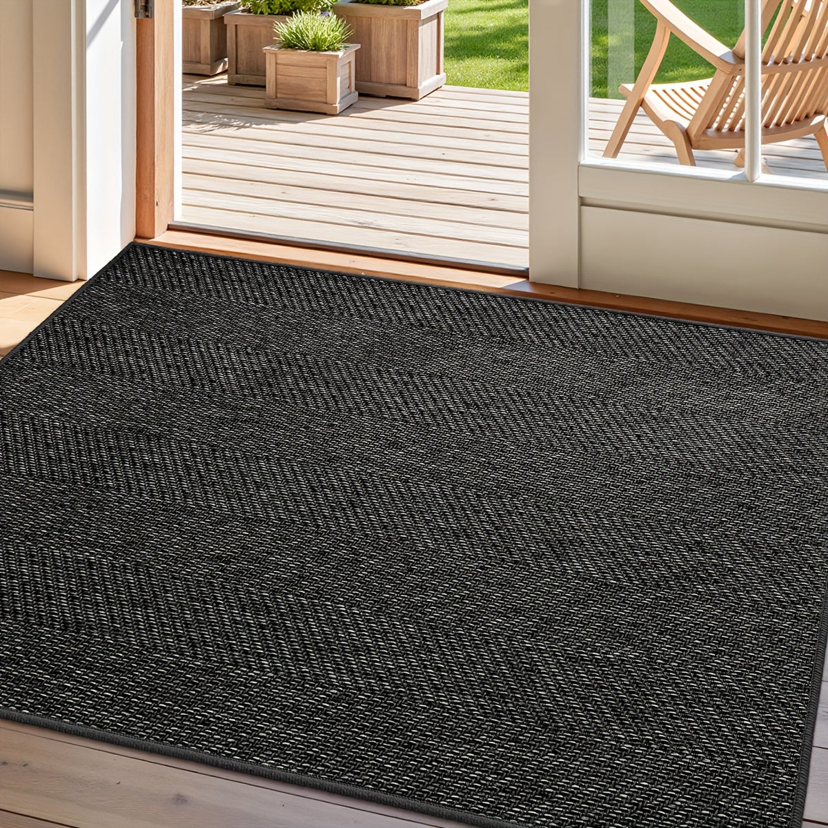 GREETWAY - Durable Summer & Autumn Striped Entry Mat