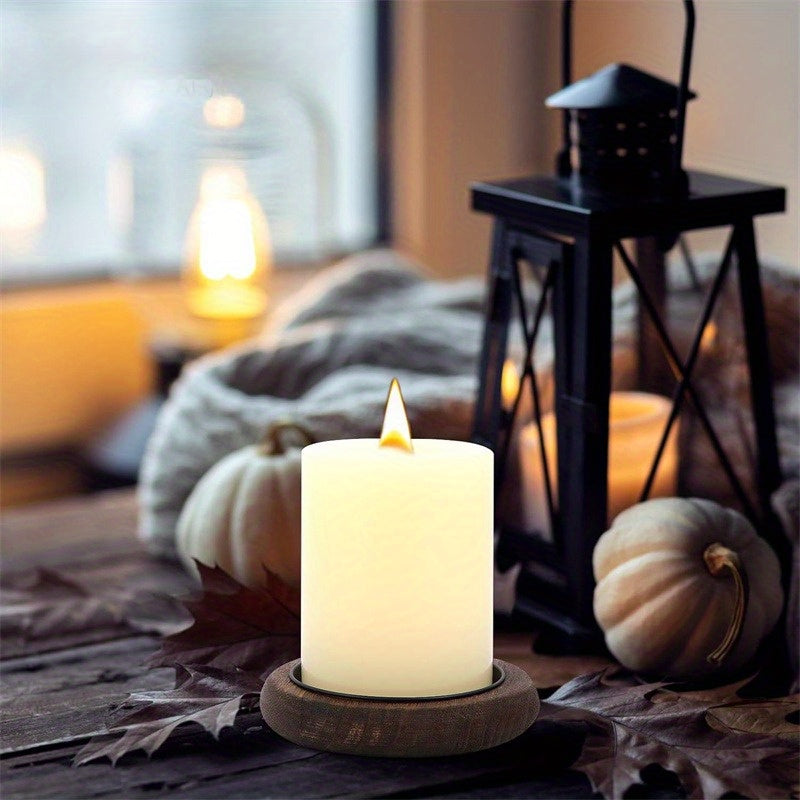 WOODCIRCL STAND – Solid Wood Candle Holder with Tray