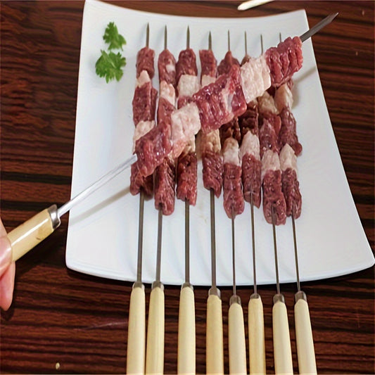 SKEWERPRO – Stainless Steel BBQ Skewers for Secure & Even Grilling