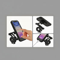BIKEWISE - Telescopowy magnetyczny uchwyt na telefon do roweru i e-roweru, wykonany z ABS