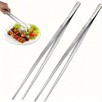 PRECITONG – 25cm Stainless Steel Tongs for Precise Grilling Control