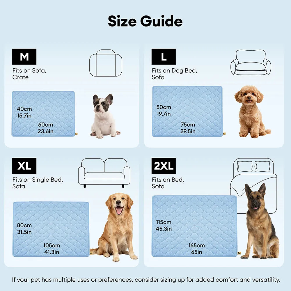 COOLFLOW – Double Sided Cooling Blanket for Dogs and Cats