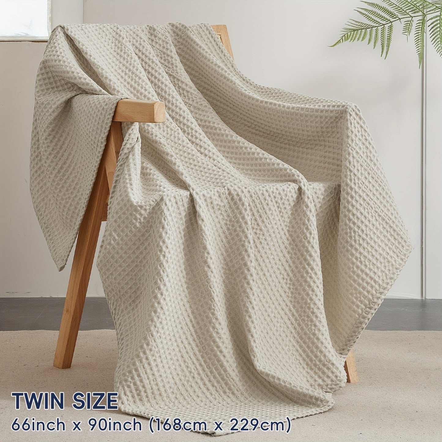 CLOUDWEAVE – Lightweight Waffle Throw Blanket for Cozy All-Season Comfort