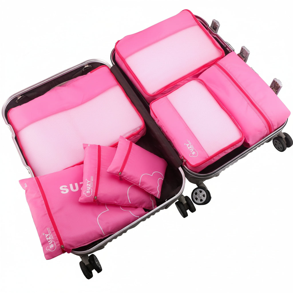 JOURNEASY - Portable 7pcs Suitcase Organizing Bag Set for Travel