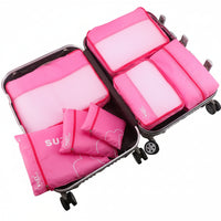 JOURNEASY - Portable 7pcs Suitcase Organizing Bag Set for Travel