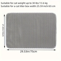 PAWCATCHER - Honeycomb Waterproof Cat Litter Mat Odor Control & Washable