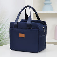 LUNCHLUX - Square Zipper Lunch Box with Durable Aluminum Foil Lining