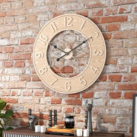 IRONWOOD CLOCK – Vintage Iron & Wood Wall Statement Clock