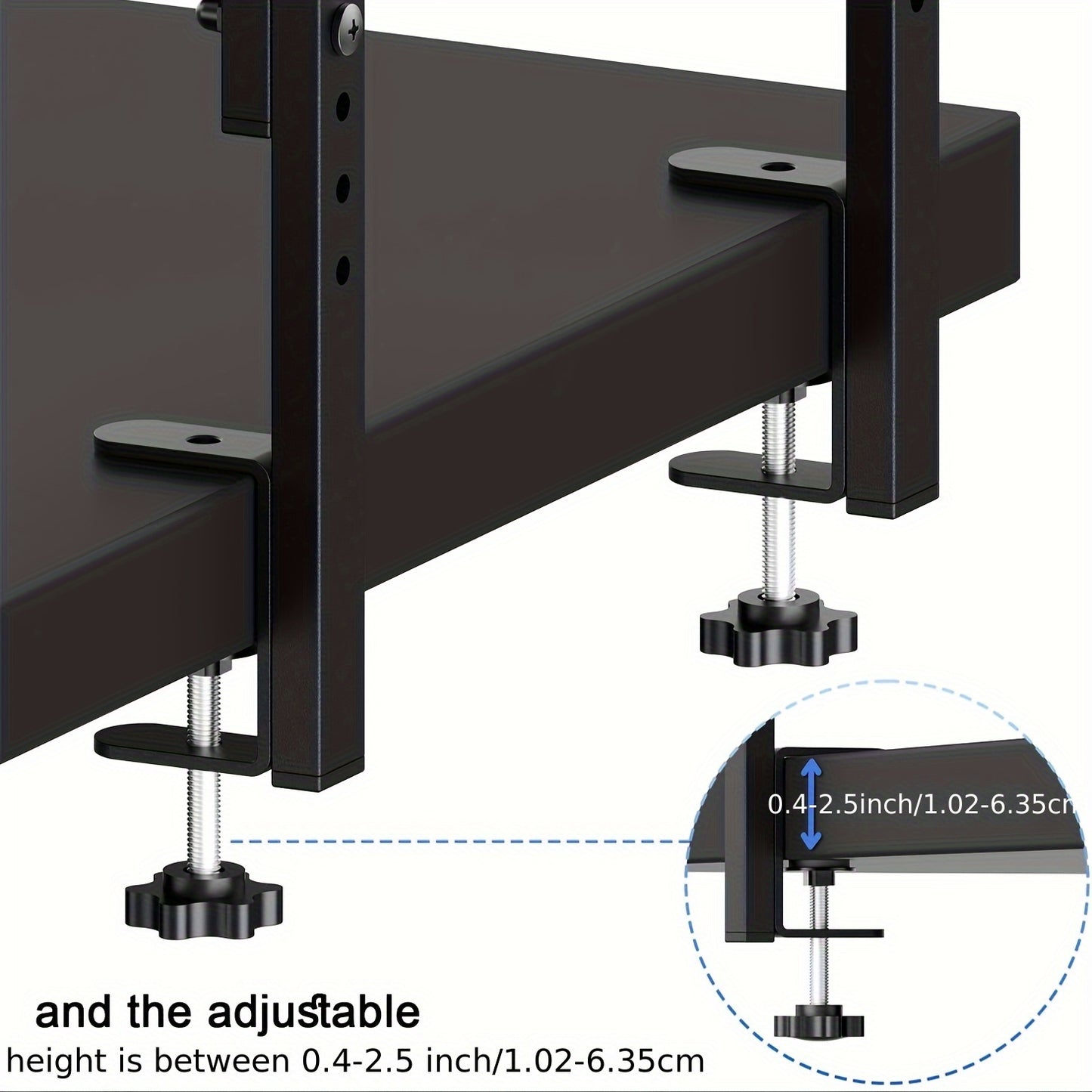 NEATSPACE - Double-Layer Clip-On Desk Storage Rack for Home Office Essentials