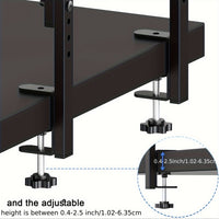 NEATSPACE - Double-Layer Clip-On Desk Storage Rack for Home Office Essentials