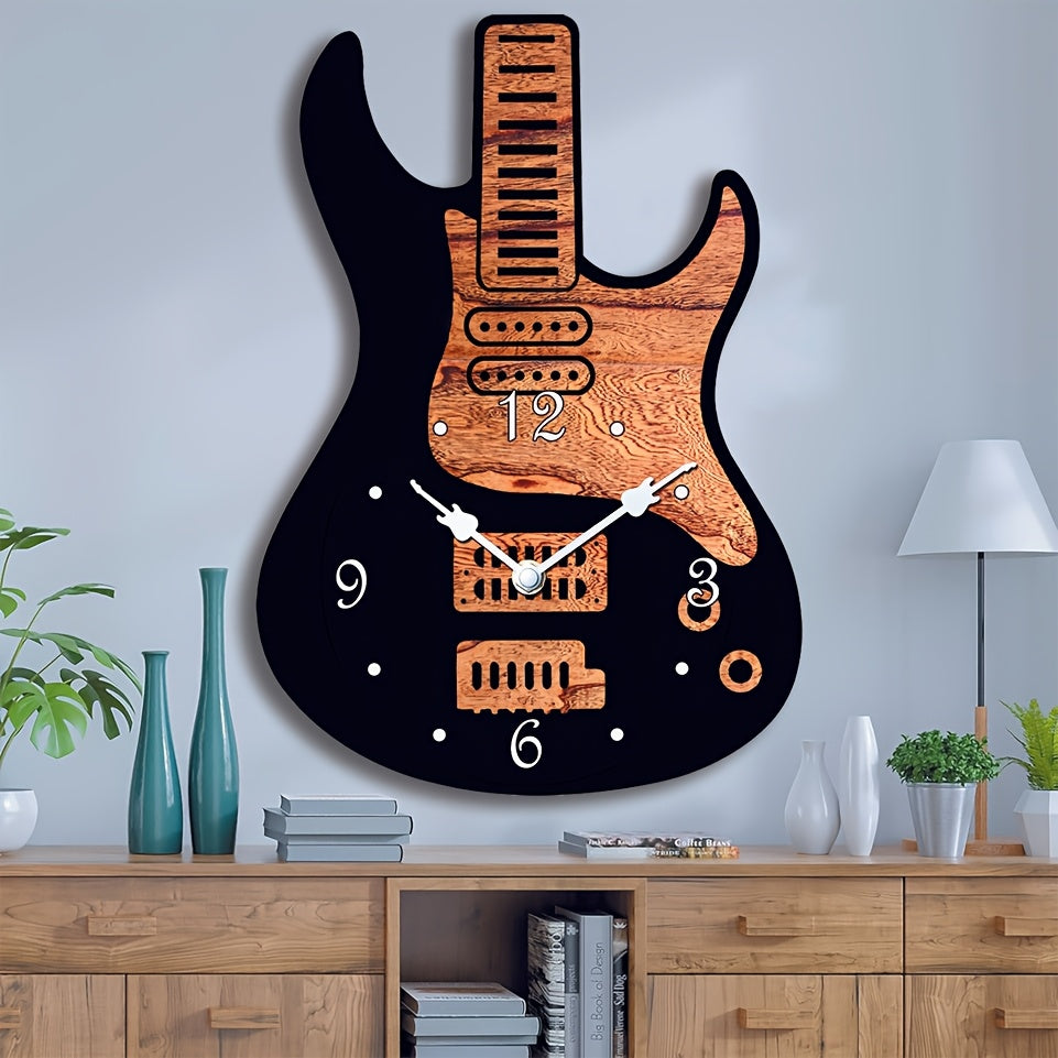 MELODYTIME – Artistic Guitar Wall Clock for Music Lovers