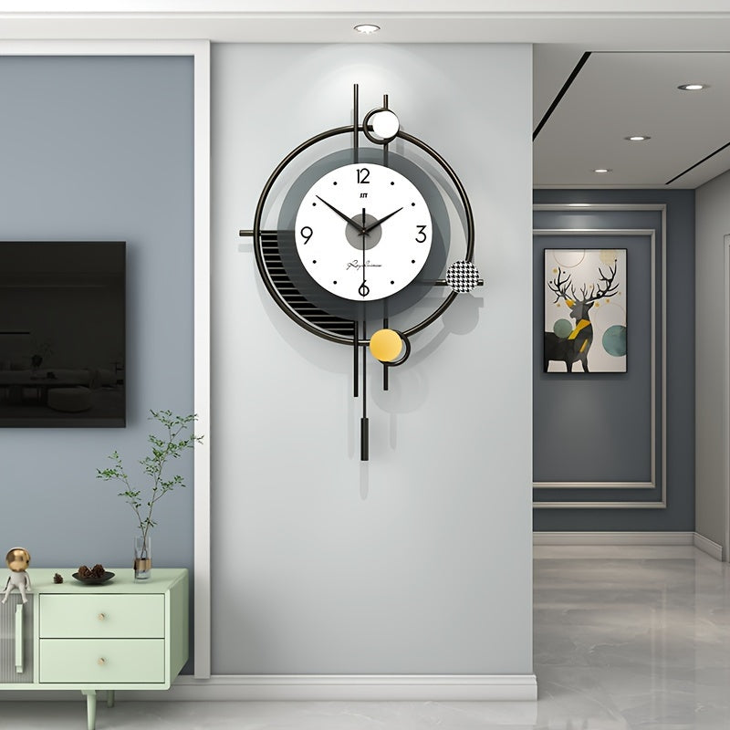 AURA - Smukły zegar do salonu z prostym akcentem designu