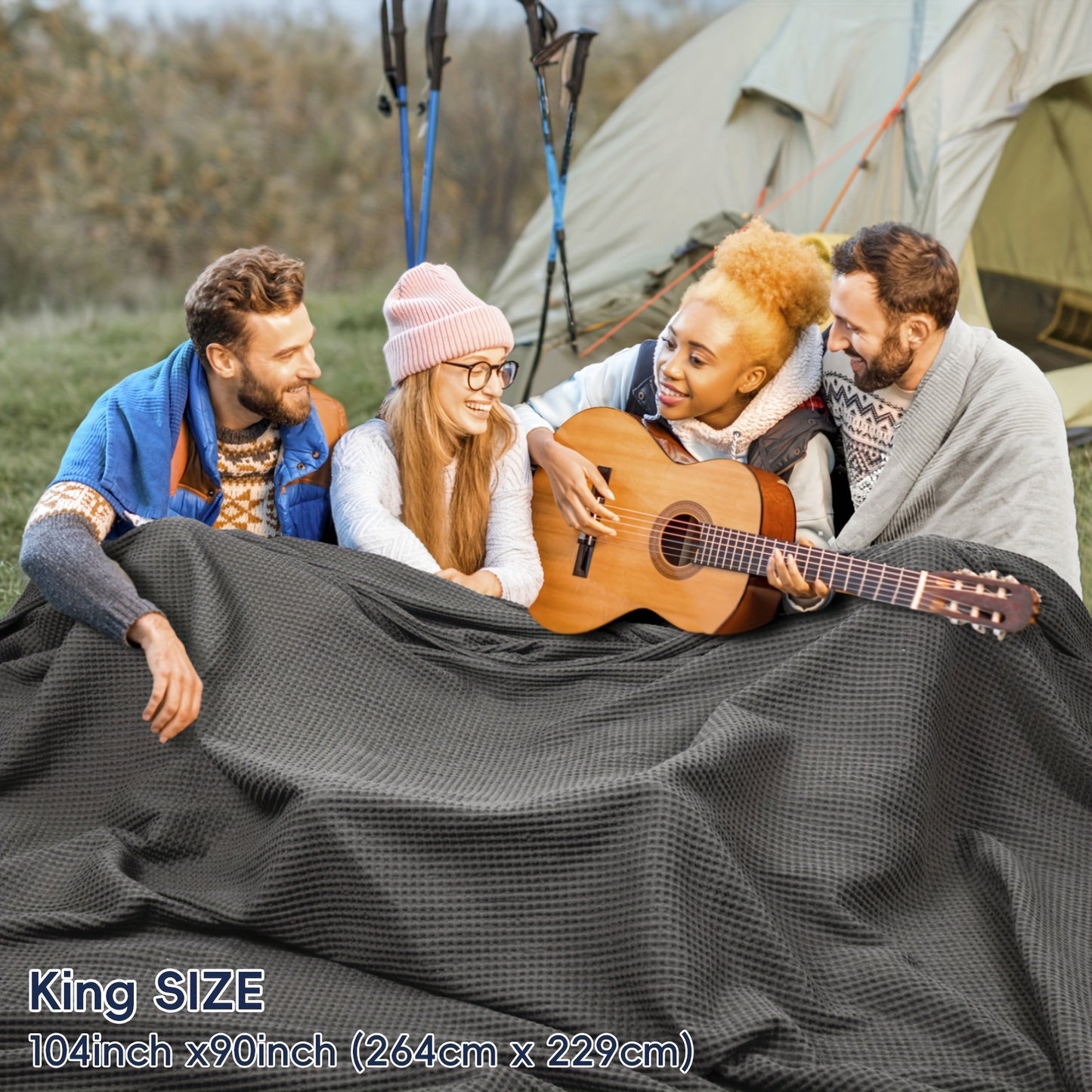 CLOUDWEAVE – Lightweight Waffle Throw Blanket for Cozy All-Season Comfort