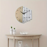 WOODFUSION CLOCK – Silent Retro Texture Statement Clock
