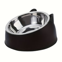 FELIFRESH - Elevated Pet Feeding Bowl Stainless Steel 2-in-1 Dish