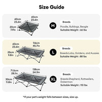 ROAMNEST – Portable Raised Pet Bed for Active Lifestyles