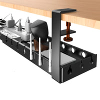 TANGLEFREE - Under Desk Cable Organizer with Adjustable Strap and Clips
