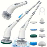 HOMESWEEP - Rechargeable Electric Spin Scrubber with Detachable Handle