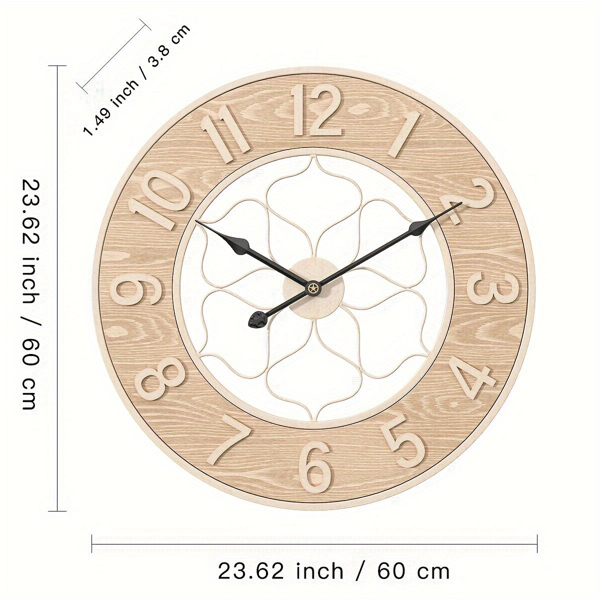IRONWOOD CLOCK – Vintage Iron & Wood Wall Statement Clock